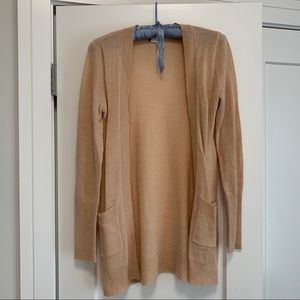 j. crew dauphine open front cardigan sweater